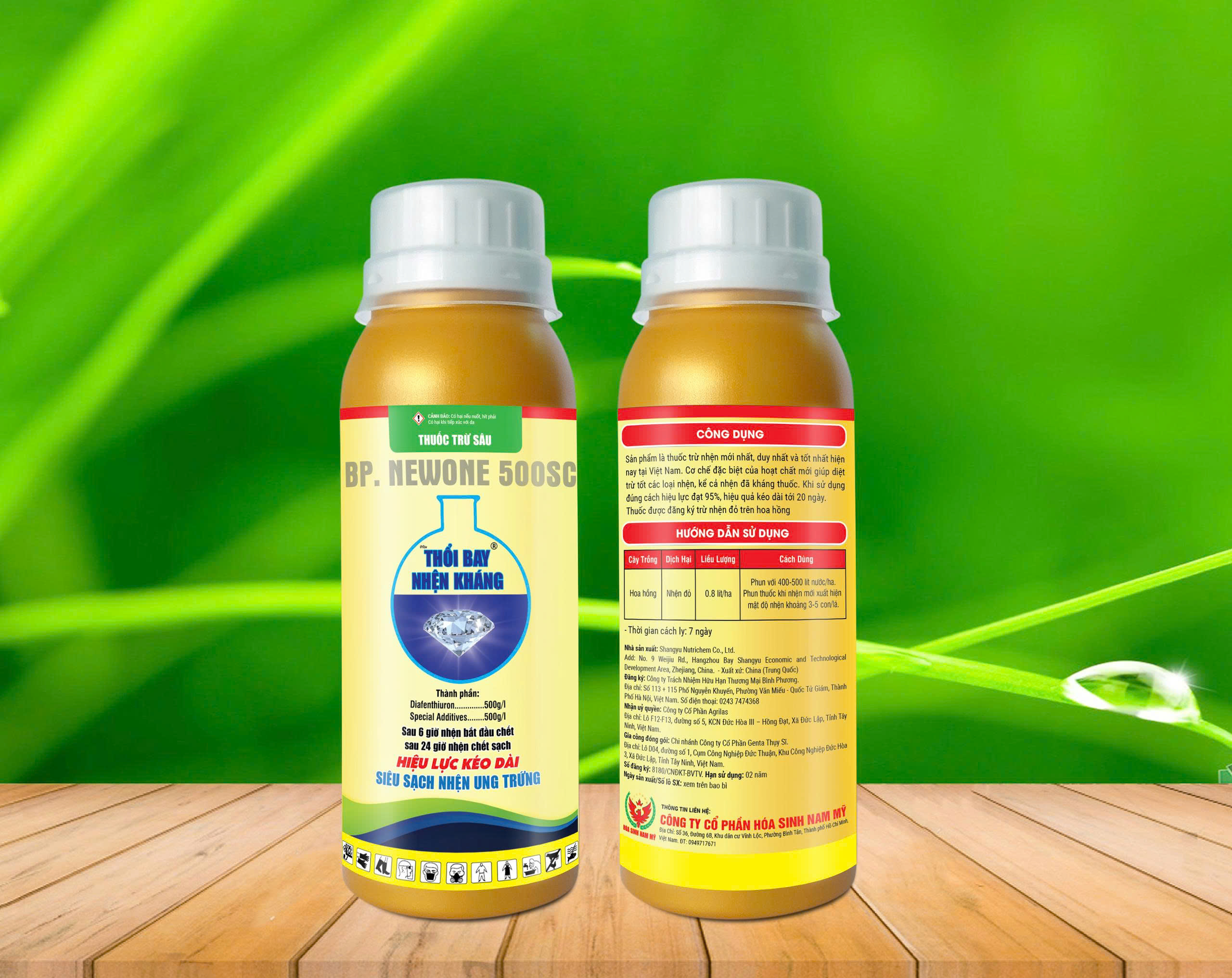 Sản phẩm BP. NEWONE 500SC – Hiệu Thổi Bay Nhện Kháng của Công ty Cổ phần Hóa Sinh NAM Mỹ