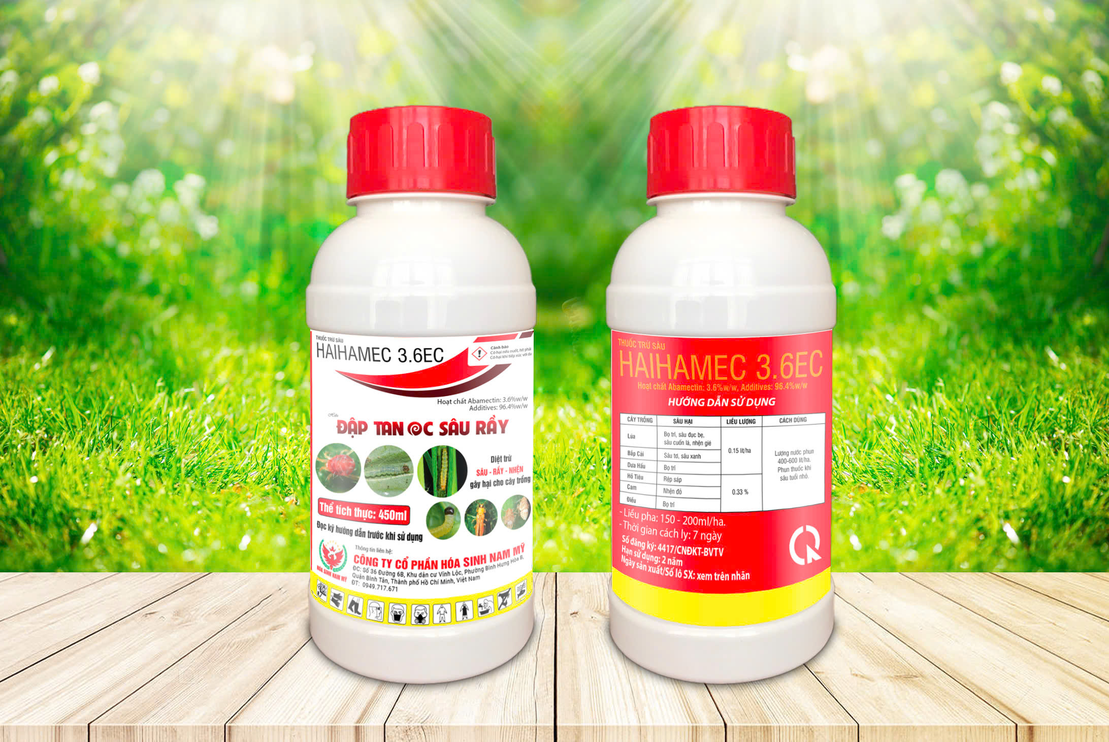 Sản phẩm HAIHAMEC 3.6EC – HIỆU ĐẬP TAN ỐC SÂU RẦY của công ty Cổ phần Hóa Sinh Nam Mỹ