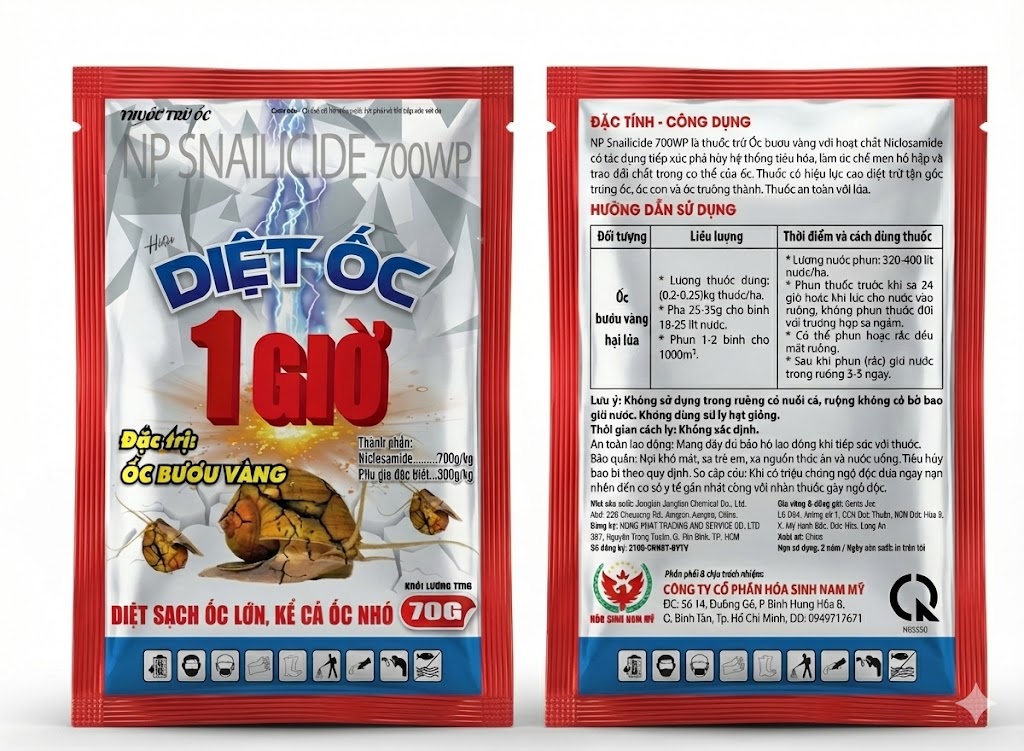 NP Snailicide 700WP Hiệu Diệt Ốc