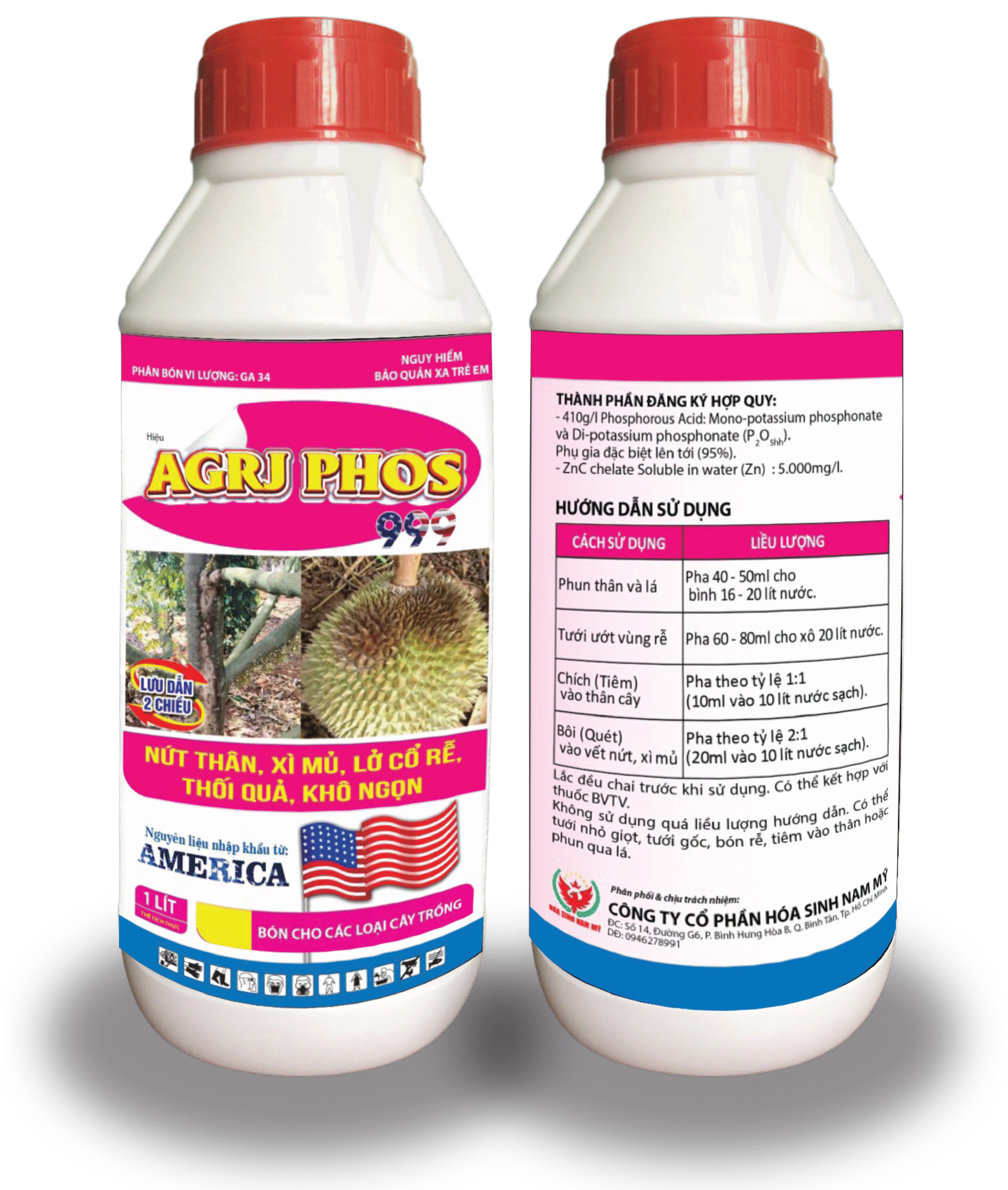 Phân bón vi lượng GA 34 hiệu AGRI PHOS 999