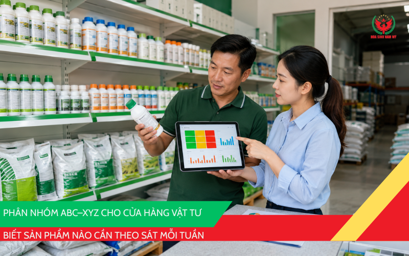 Phân nhóm ABC XYZ cửa hàng vật tư